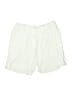 Escada 100% Cotton Solid Ivory Shorts Size XL - photo 1