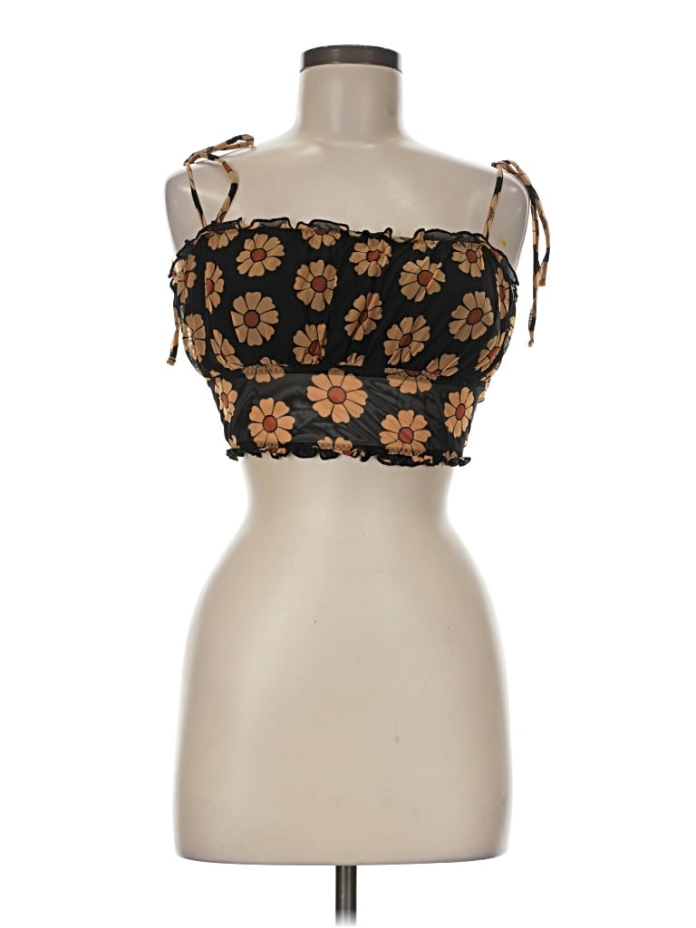 Pre-owned Gilly Hicks Sleeveless Blouse In Brown