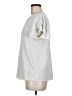 Adrianna Papell Silver Short Sleeve Top Size M - photo 5