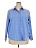 sHiRt Blue 3/4 Sleeve Button-Down Shirt Size 20 - photo 1