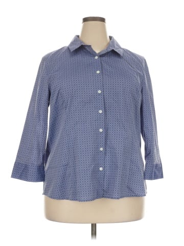 Van Heusen 3/4 Sleeve Button-Down Shirt (view 1)
