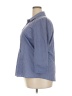 Van Heusen Houndstooth Blue 3/4 Sleeve Button-Down Shirt Size XXL - photo 5