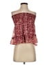 Aqua 100% Polyester Floral Red Tube Top Size XS - photo 1