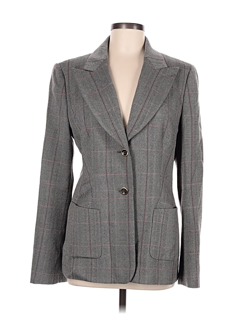 Pre-owned Escada Blazer Jacket In Gray