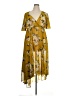 Torrid 100% Polyester Yellow Casual Dress Size 1X Plus (1) - photo 1