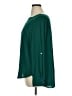 Ann Taylor LOFT 100% Polyester Green Long Sleeve Blouse Size XL - photo 5