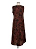 Studio 1 100% Polyester Paisley Brown Casual Dress Size 8 - photo 2