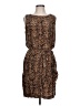 Neiman Marcus 100% Silk Paisley Brown Cocktail Dress Size 12 - photo 1