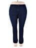 Avenue Solid Blue Jeggings Size 22 Petite - photo 1