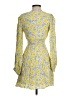 GB 100% Rayon Paisley Yellow Cocktail Dress Size S - photo 2