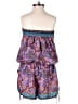 Earthbound Trading Co. 100% Polyester Paisley Purple Romper Size S - photo 2