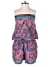 Earthbound Trading Co. 100% Polyester Paisley Purple Romper Size S - photo 1