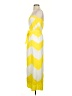 Bebe 100% Polyester Chevron-herringbone Yellow Casual Dress Size XS - photo 5
