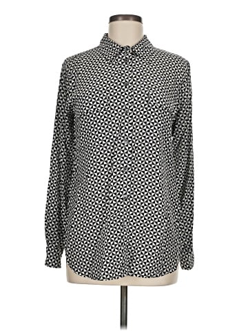 Equipment Long Sleeve Silk Top (view 1)