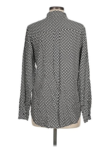 Equipment Long Sleeve Silk Top (view 2)