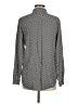 Equipment 100% Silk Polka Dots Black Long Sleeve Silk Top Size M - photo 2