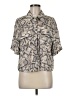 VICI Paisley Silver Short Sleeve Blouse Size M - photo 1