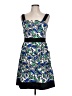D.B.Y. Ltd Print Blue Cocktail Dress Size 12 - photo 1