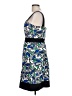 D.B.Y. Ltd Print Blue Cocktail Dress Size 12 - photo 5