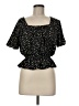 Jon & Anna 100% Polyester Black Short Sleeve Blouse Size M - photo 1