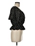 Jon & Anna 100% Polyester Black Short Sleeve Blouse Size M - photo 4
