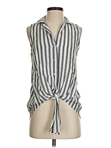 Naked Zebra Sleeveless Button-Down Shirt (view 1)