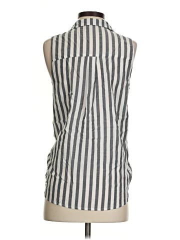 Naked Zebra Sleeveless Button-Down Shirt (view 2)