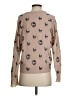 Skull Cashmere Hearts Tan Pullover Sweater Size S - photo 2