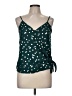 Papermoon 100% Polyester Green Sleeveless Blouse Size M - photo 1