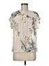 Dylan 100% Viscose Ivory Short Sleeve Blouse Size M - photo 1