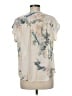 Dylan 100% Viscose Ivory Short Sleeve Blouse Size M - photo 2