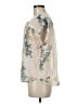 Dylan 100% Viscose Ivory Short Sleeve Blouse Size M - photo 5