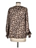 Vince Camuto 100% Polyester Animal Print Brown Long Sleeve Blouse Size M - photo 2