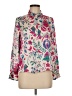 Zara 100% Polyester Paisley Pink Long Sleeve Blouse Size M - photo 1