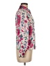 Zara 100% Polyester Paisley Pink Long Sleeve Blouse Size M - photo 4