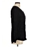 Eddie Bauer 100% Rayon Floral Black Long Sleeve Blouse Size M - photo 4
