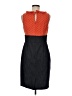 AGB 100% Polyester Tweed Orange Casual Dress Size 8 - photo 2