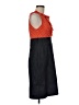 AGB 100% Polyester Tweed Orange Casual Dress Size 8 - photo 4