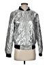 Beulah Style 100% Polyester Metallic Silver Jacket Size S - photo 1
