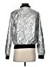 Beulah Style 100% Polyester Metallic Silver Jacket Size S - photo 2