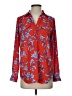 Ann Taylor Floral Red Long Sleeve Blouse Size XS - photo 1