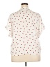 Sweet Rain 100% Polyester Hearts Ivory Short Sleeve Blouse Size 2X - photo 2