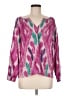 Dylan 100% Cotton Pink Long Sleeve Blouse Size M - photo 1