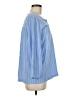 Lands' End 100% Cotton Blue 3/4 Sleeve Blouse Size M - photo 4
