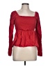 Old Navy Red Long Sleeve Blouse Size L - photo 1