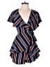 Do & Be 100% Polyester Stripes Blue Romper Size M - photo 1