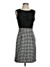 The Limited 100% Polyester Houndstooth Black Casual Dress Size 0 - photo 1