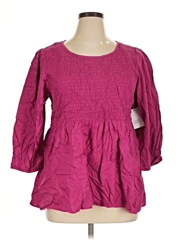 Croft & Barrow 3/4 Sleeve Blouse (view 1)