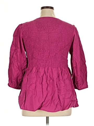 Croft & Barrow 3/4 Sleeve Blouse (view 2)
