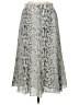 J.Crew Factory Store 100% Polyester Paisley Silver Formal Skirt Size 4 - photo 1